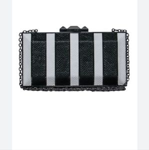 BCBG hard case clutch